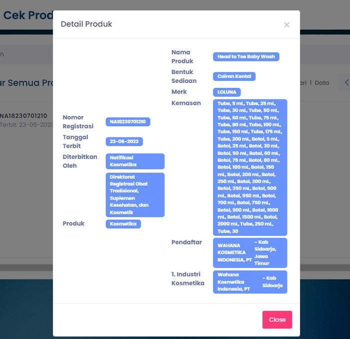 Loluna Head to Toe Baby Wash 450 mL - Sabun Bayi Newborn 5x Ceramide