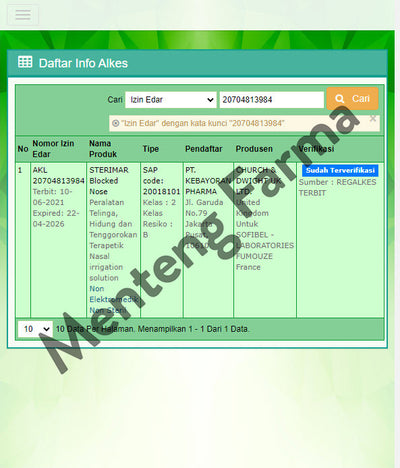 Sterimar Blocked Nose 100 mL - Semprotan Hidung Tersumbat - Menteng Farma