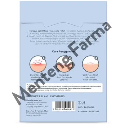 Mandjur Acne Patch Invisible 24 Patches - Plester Jerawat isi 24
