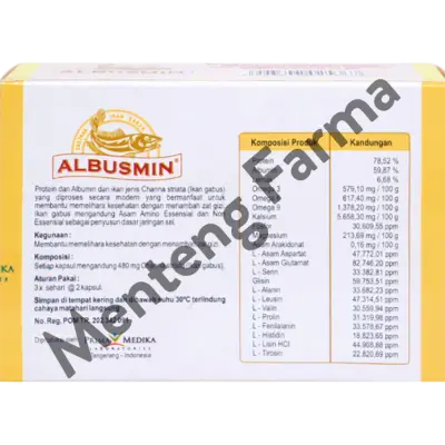 Albusmin 30 Kapsul - Suplemen Kesehatan dengan Ekstrak Ikan Gabus