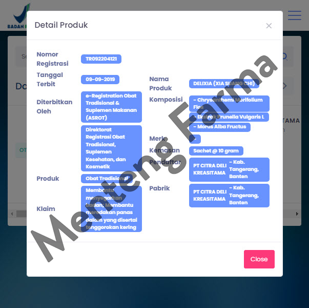 Xia Suang Chi Chong Ji (Delixia Sachet) - Menteng Farma