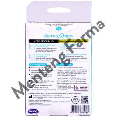 Derma Angel Acne Patch Plus with Salicylic Acid Night 12 - Plester Jerawat