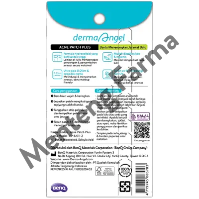 Derma Angel Acne Patch Plus with Salicylic Acid Night 6 - Plester Jerawat