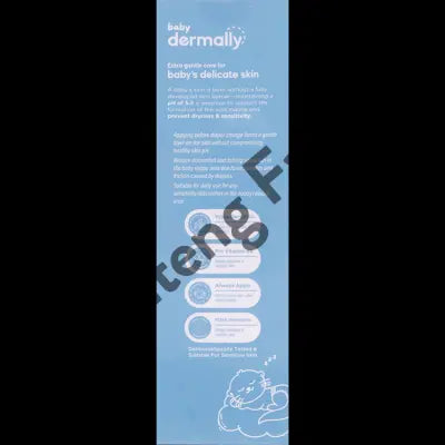 Dermally Baby Daily Nappy Barrier Cream 100 ML - Krim Pelindung Area Popok Bayi untuk Cegah Ruam Popok & Iritasi