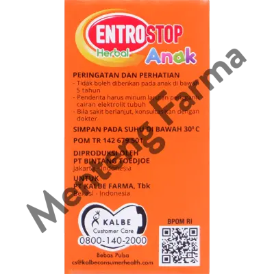 Entrostop Herbal Anak Sachet 10 mL - Sirup Mencret Diare Anak
