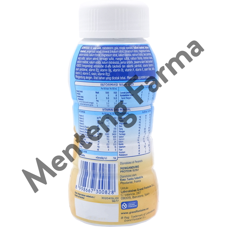 FontActiv Hp/Hc Rasa Vanila 200 mL - Susu Tinggi Protein Khusus Malnutrisi / Kekurangan Gizi - Menteng Farma