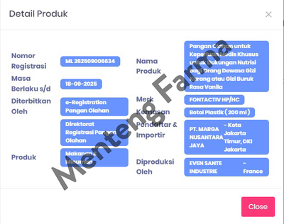 FontActiv Hp/Hc Rasa Vanila 200 mL - Susu Tinggi Protein Khusus Malnutrisi / Kekurangan Gizi - Menteng Farma