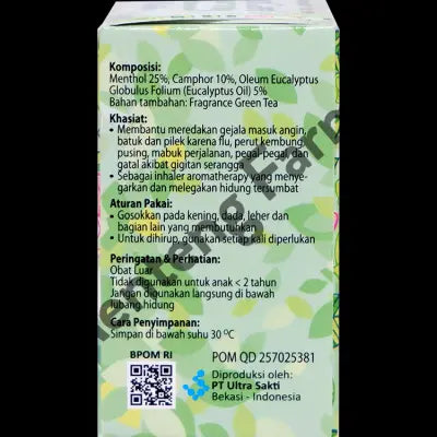 FreshCare Vapobalm Matcha Balsem dan Inhaler 10 Gr - Balsem & Inhaler Aroma Matcha