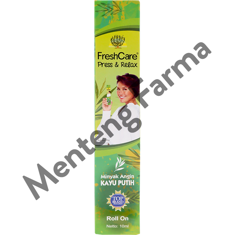 Freshcare Press & Relax Minyak Kayu Putih - Minyak Angin 2in1 Roll On dan Kerikan - Menteng Farma