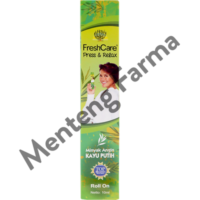 Freshcare Press & Relax Minyak Kayu Putih - Minyak Angin 2in1 Roll On dan Kerikan - Menteng Farma