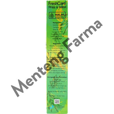 Freshcare Press & Relax Minyak Kayu Putih - Minyak Angin 2in1 Roll On dan Kerikan - Menteng Farma