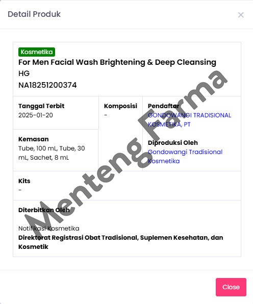 HG For Men Facial Wash Brightening & Deep Cleansing 100 ML - Pembersih dan Pencerah Kulit Wajah Pria