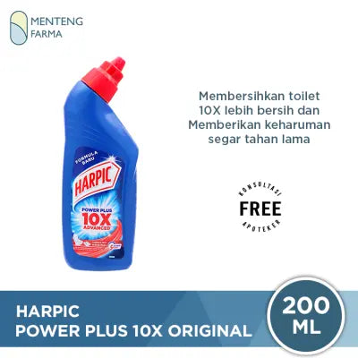 Harpic Power Plus 10X Max Clean Original 200 ml - Cairan Pembersih Toilet