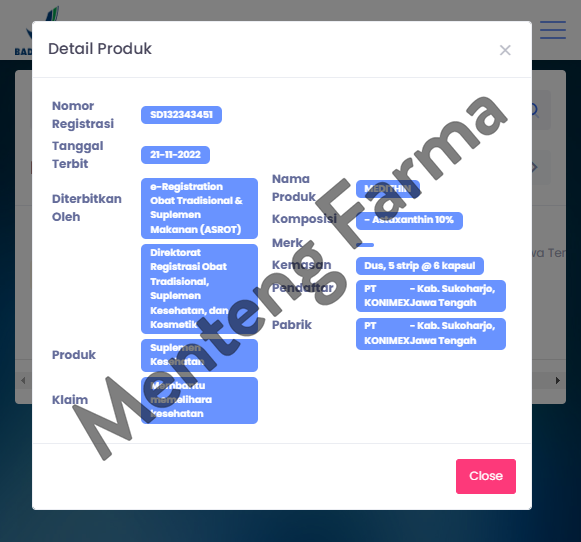 Medithin (Astaxanthin) 6 Kapsul - Memelihara Kesehatan Tubuh