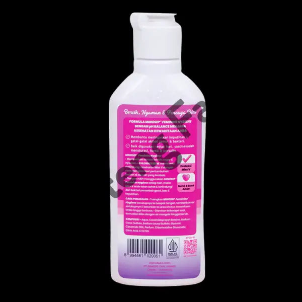 Minosep Feminine Hygiene 100 mL - Sabun Antiseptik Kewanitaan pH Balance dan Wangi Lembut