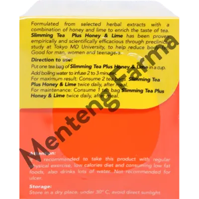 Mustika Ratu Slimming Tea with Honey and Lime isi 15 Bags - Teh Pelangsing