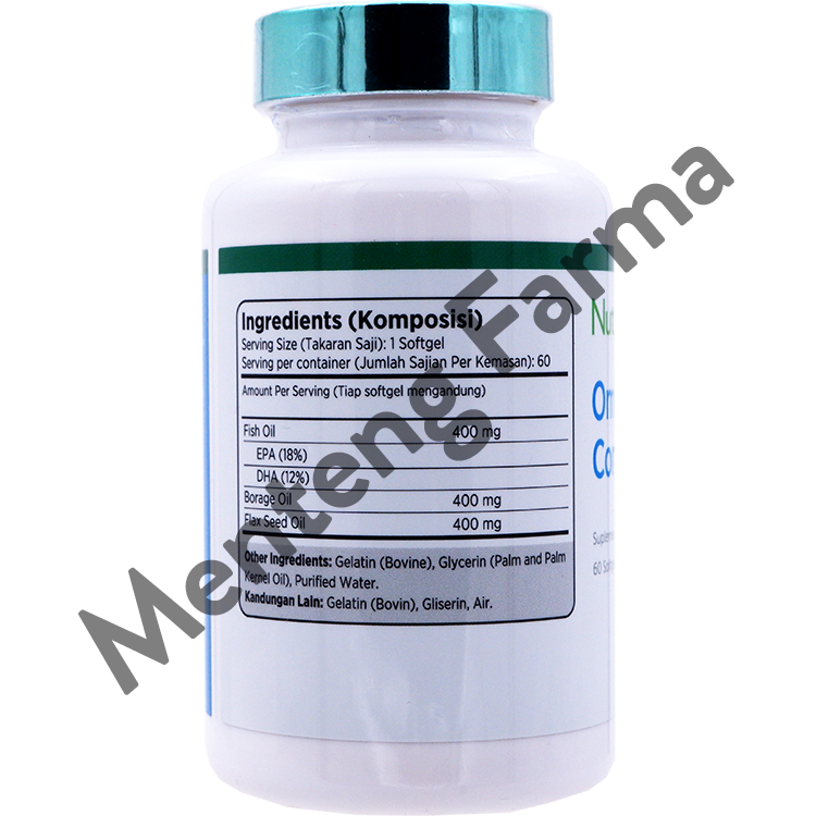 Nutriwell Omega Complex 60 Kapsul - Vitamin Omega 3, 6, dan 9 - Menteng Farma