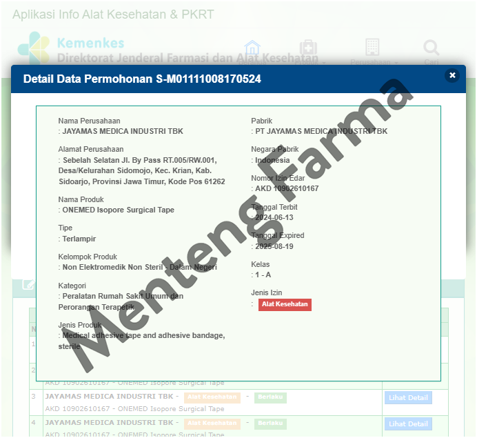Onemed Isopore 1,25 CM x 9,2 M