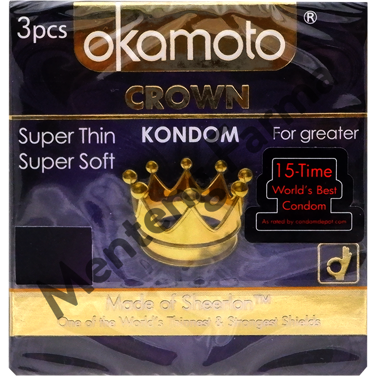 Kondom Okamoto Crown - Isi 3 - Menteng Farma
