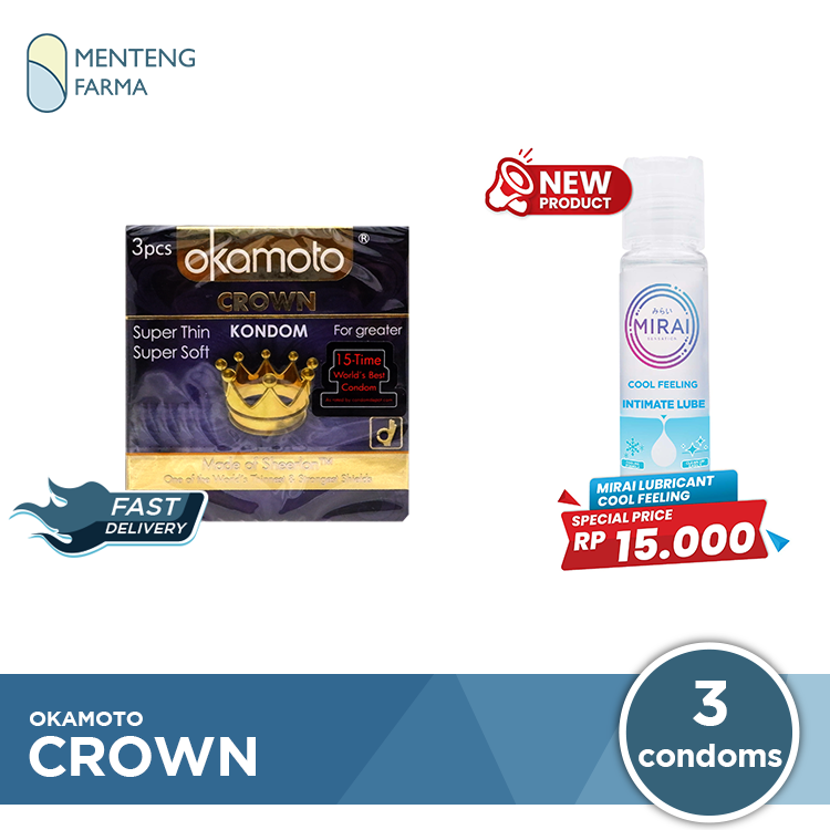 Kondom Okamoto Crown - Isi 3