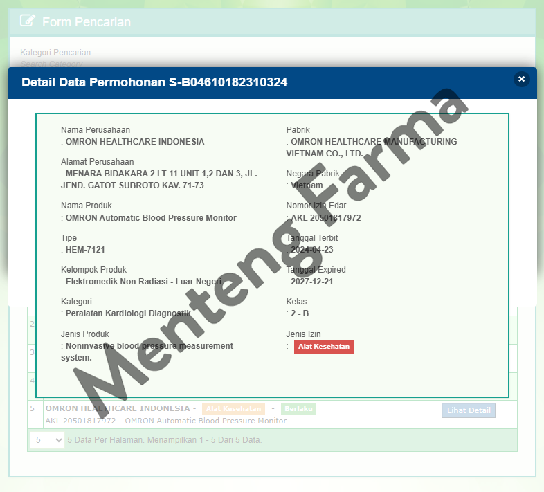 Omron Cuff size M CR24 - Aksesoris Pengukur Tekanan darah