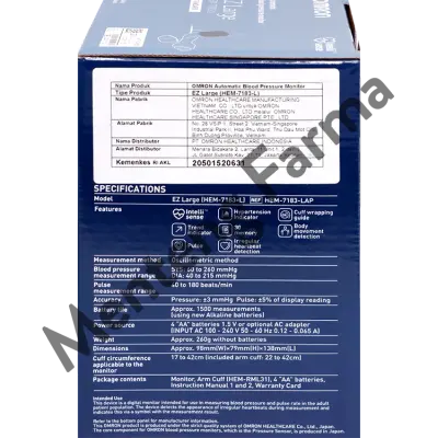 Omron Tensimeter Digital EZ Large HEM-7183-L - Alat Ukur Tekanan Darah Manset Large Cuff