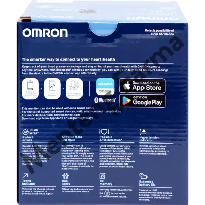Omron Tensimeter Digital IQ BT HEM-7194T1-FL - Alat Ukur Tekanan Darah Digital Dual User AFIB + Bluetooth Connect Smartphone