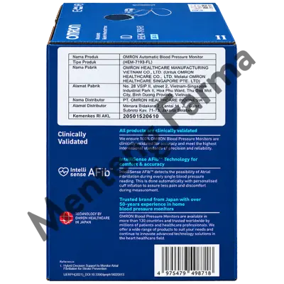 Omron Tensimeter IQ HEM-7193-FL - Alat Ukur Tekanan Darah Digital