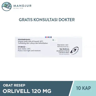 Orlivell 120 mg 10 Kapsul