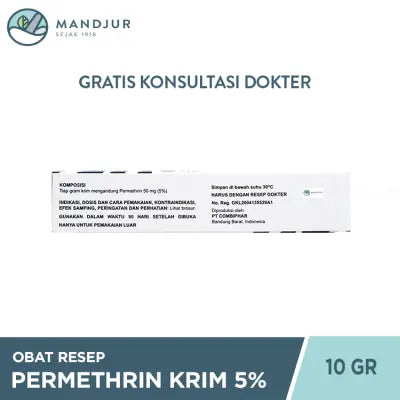 Permethrin 5% Krim 10 g