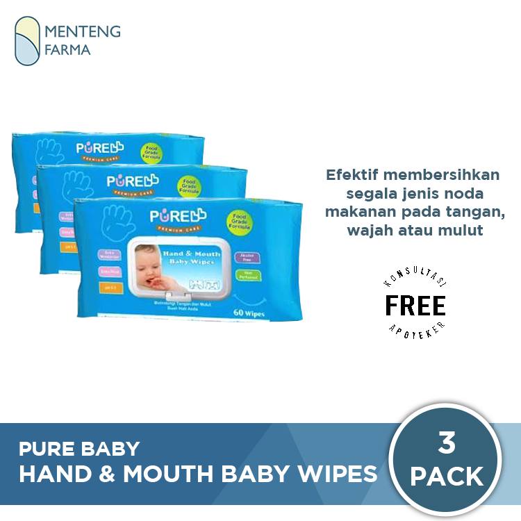 Pure baby hand and mouth store baby wipes