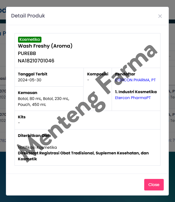 Pure Baby Wash Freshy 230 mL - Sabun Mandi Bayi Non SLS