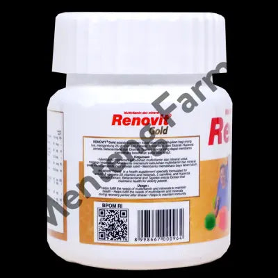 Renovit Gold 30 Kaplet - Suplemen Multivitamin Khusus Orang Tua
