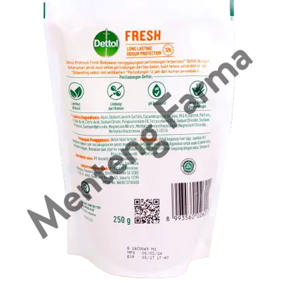 Sabun Mandi Cair Dettol ProFresh - 250 Gram
