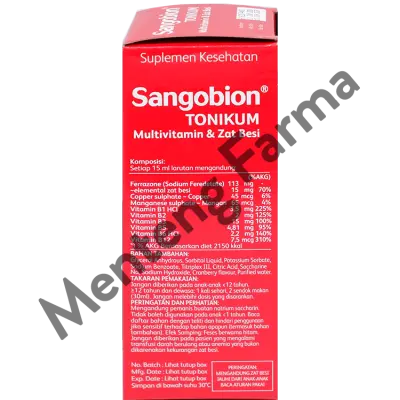 Sangobion Tonikum 250 mL - Suplemen Penambah Darah / Anemia