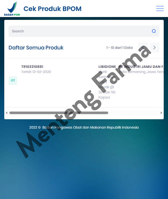 Sido Muncul Libidione 30 Kapsul - Herbal Stamina Pria - Menteng Farma