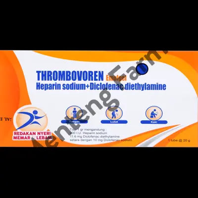Thrombovoren Emulgel 20 Gram - Redakan Nyeri Memar & Lebam