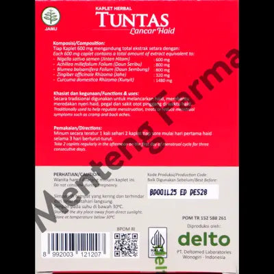 Tuntas 10 Kaplet - Melancarkan dan Meredakan Nyeri Haid