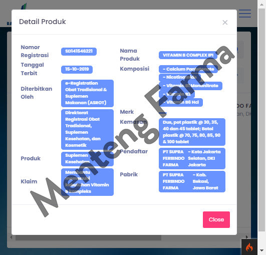 IPI Vitamin B Complex 45 Tablet - Memelihara Kesehatan Tubuh