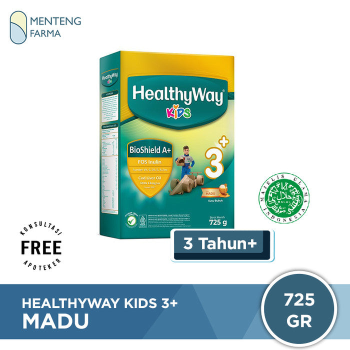 HealthyWay Kids 3+ Madu 725 Gr Susu Pertumbuhan Anak 3 Tahun Keatas