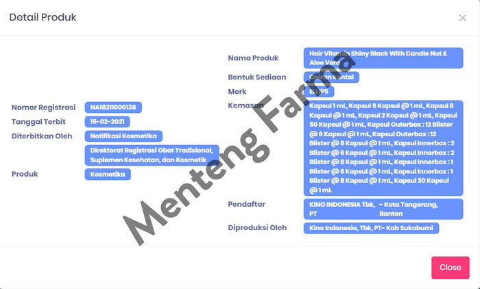 Ellips Hair Vitamin Shiny Black 6 Kapsul - Vitamin Rambut Hitam Kilau - Menteng Farma