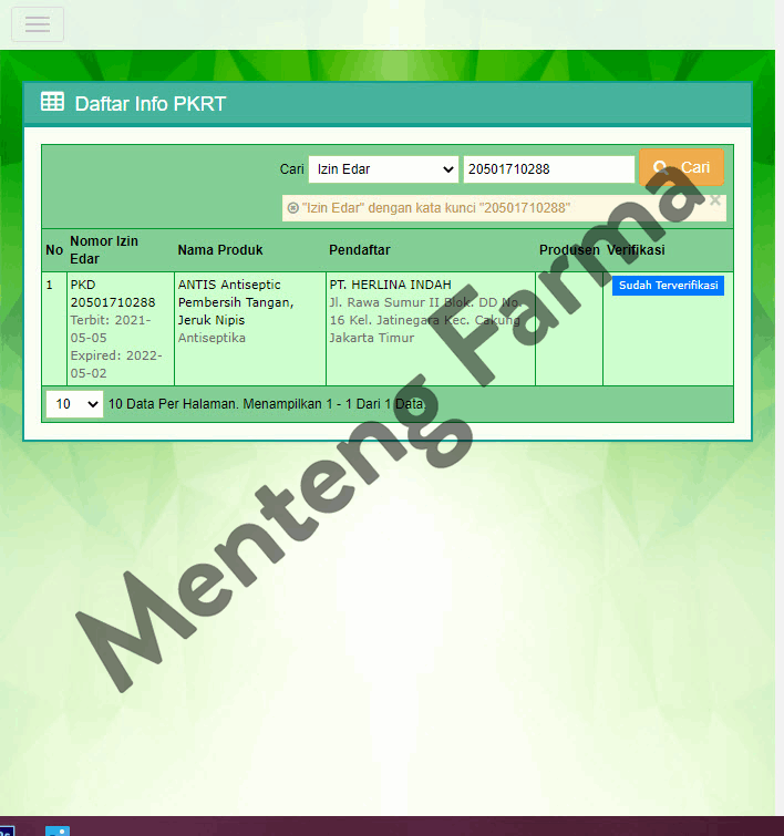 Antis Hand Sanitizer Gel Kemasan Refill 5 Liter