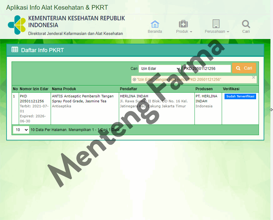Antis Pouch Refill Jasmine Tea 200 mL - Pembersih Tangan Anti Kuman