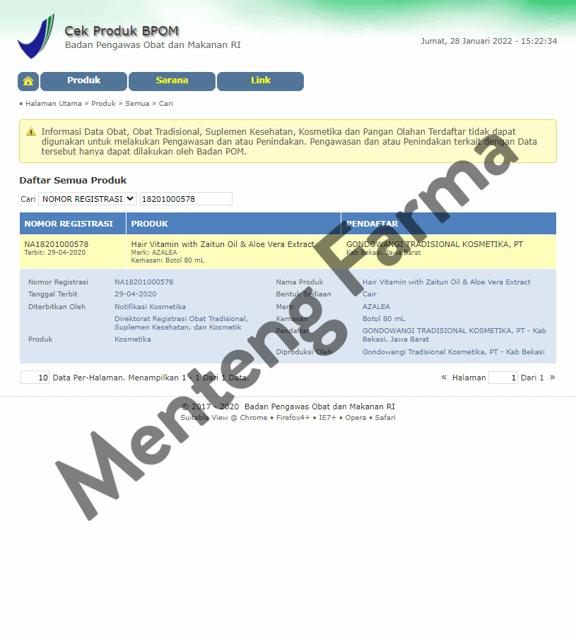 Azalea Hair Vitamin 80 ML - Menutrisi dan Melembutkan Rambut