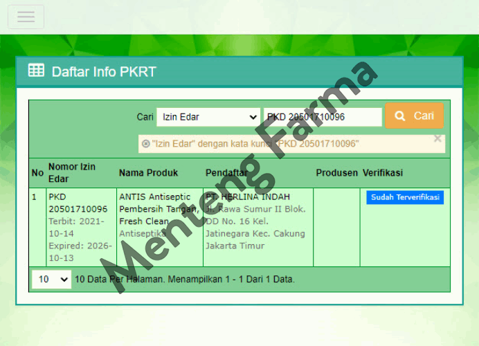 Antis Hand Sanitizer Gel Fresh Clean 200 ML