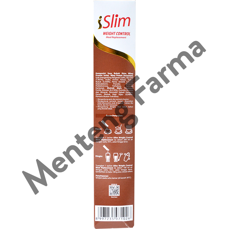 I Slim Cokelat 324 Gr (6 Pcs) - Susu Diet Pengganti Makan - Menteng Farma