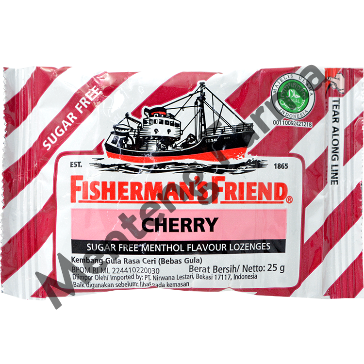 Fisherman's Friend Cherry Sugar Free - Permen Pelega Tenggorokan - Menteng Farma