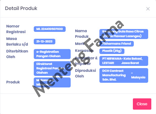 Fisherman's Friend Citrus Sugar Free - Permen Pereda Tenggorokan - Menteng Farma