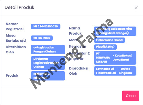 Fisherman's Friend Strong Mint - Permen Pelega Tenggorokan - Menteng Farma