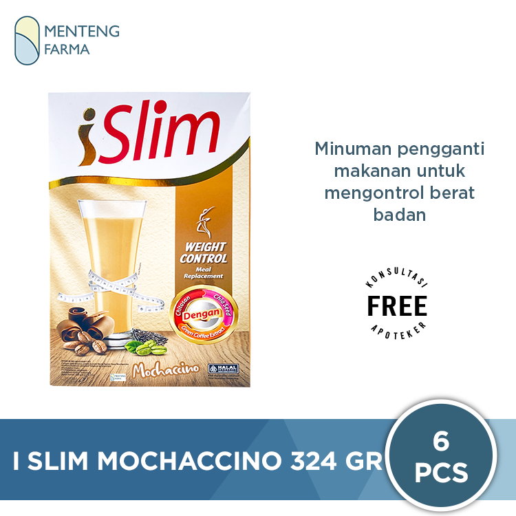 I Slim Mochaccino 324 Gr (6 Pcs) - Susu Diet Pengganti Makan - Menteng Farma
